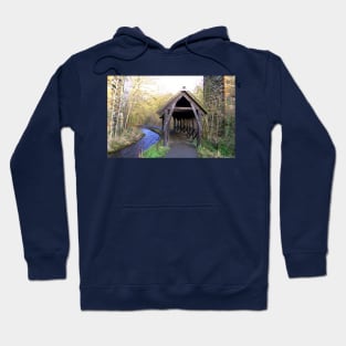 Covered walkway in Winter Hoodie